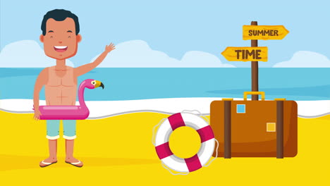 joven en el tiempo de verano personaje