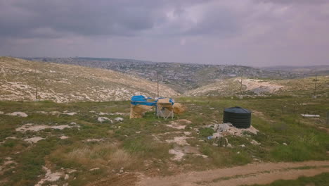 aerial of israeli landscape at west bank efrat 005