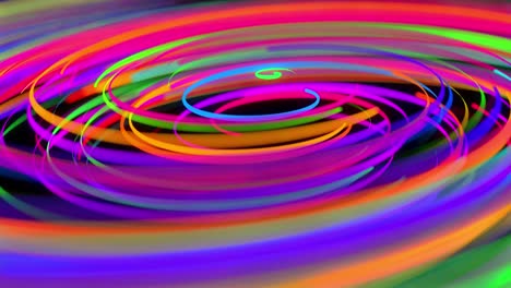 stylish creative abstract background in 4k. colored lines swirling in spiral fly along swirling path. motion design bg of particles shaping lines, helix and abstract structures. 3d render