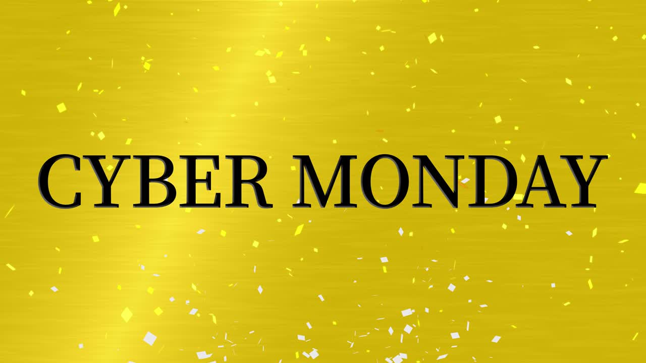 사이버 월요일 판매 이벤트 텍스트 애니메이션 모션 그래픽