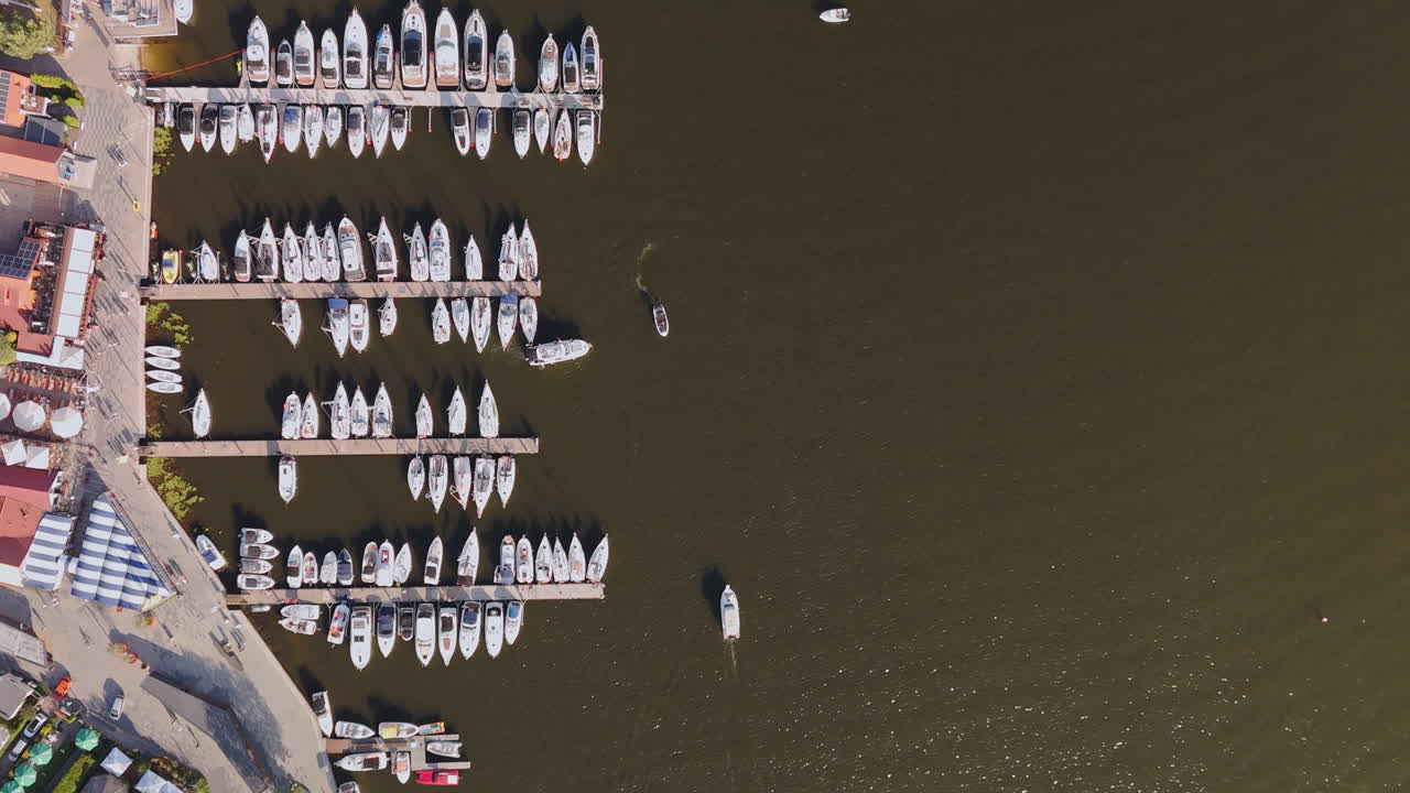 Aerial View of a Marina