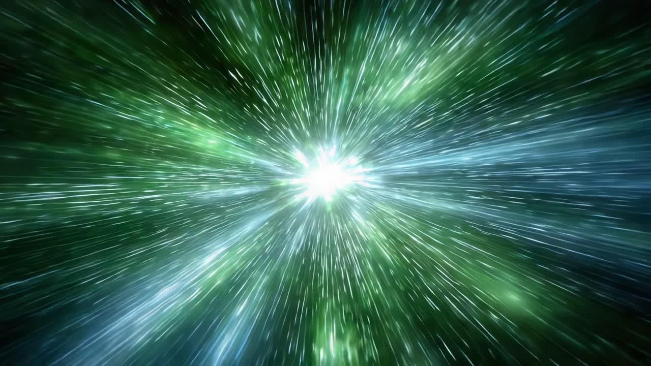 A breathtaking visual display of energy and vibrant colors, depicting an explosion of light and motion, conveying the essence of dynamic cosmic phenomena and artistic expression