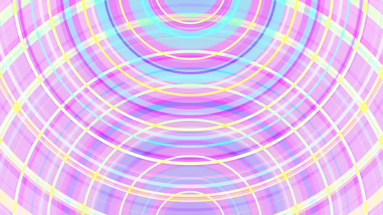 fondo psicodélico con simetría de círculos concéntricos multicolores