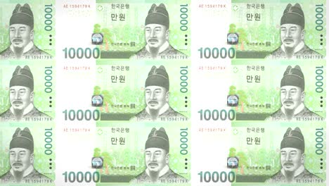 한국의 1만 원 지폐, 롤링, 현금, 루프