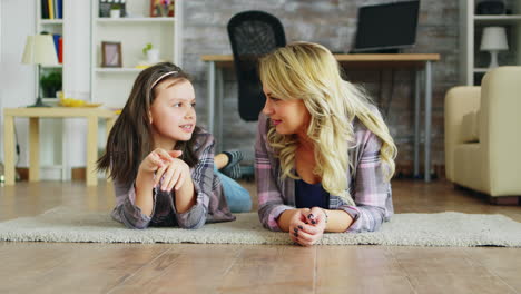 Little-girl-with-braces-lying-on-the-floor