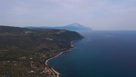 Imágenes-Aéreas-Del-Monte-Athos-En-Halkidiki