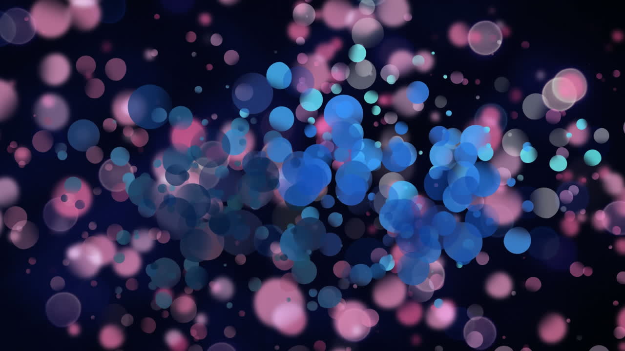 efecto bokeh de color sobre un fondo negro