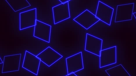 glowing blue square grid pattern with illuminated squares