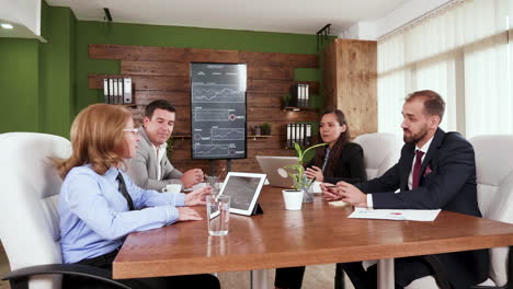 team of business people having a meeting in the conference room