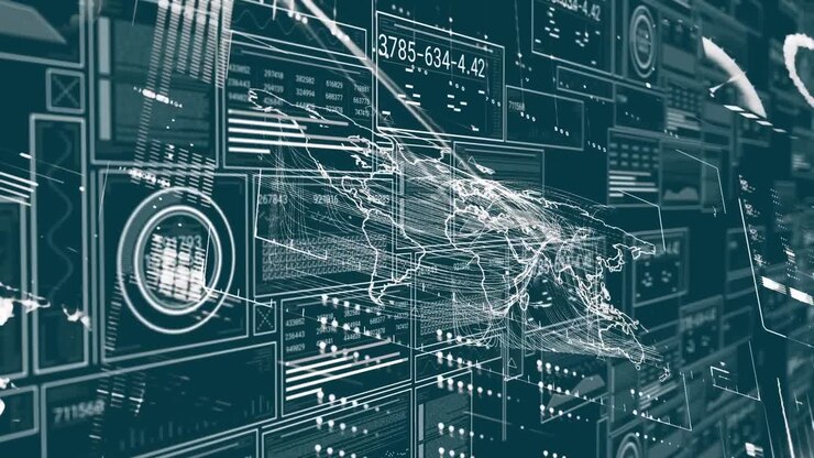 Animation of statistics and financial data processing