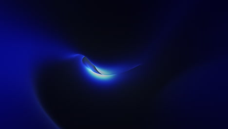 flowing dark blue waves in black hole