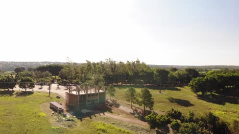 Aerial-Shot-Of-A-Construction-House