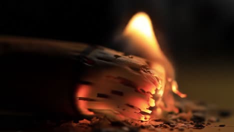captivating glow of burning wood and flickering flame, capturing the intense beauty and energy of fire in two stunning frames of a fiery transformation