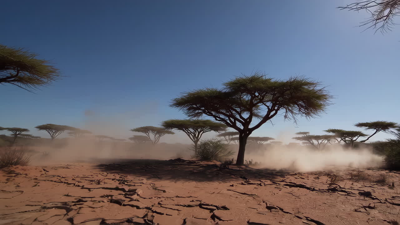 Dusty Savanna Landscape