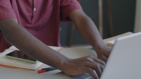 man working from home at desk