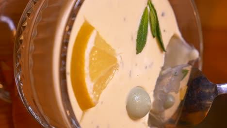 lemon mint dessert