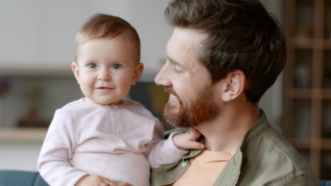 father and baby daughter