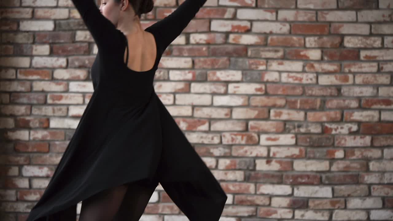 Ballerina in studio