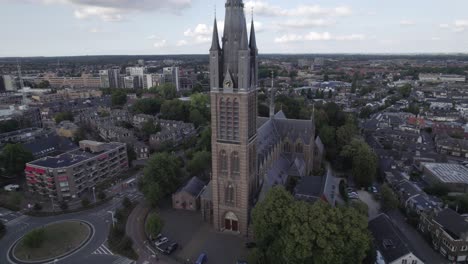 scenic neo-gothic church in hilversum saint vitus church