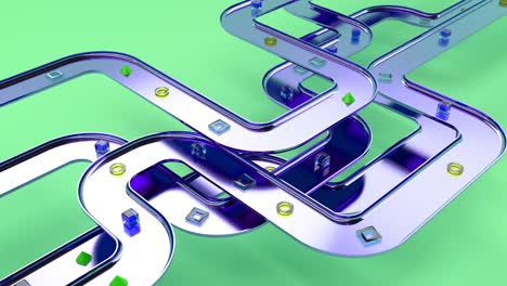 Parcel deliver line sort package Technology concept Business delivery service able to loop seamless 4k