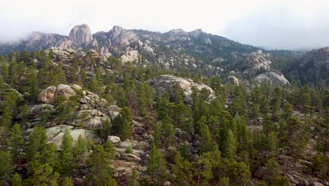 aerial view of colorado rocky wilderness, estes park, lumpy rid