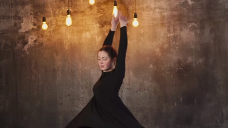 ballet dancer in a black dress
