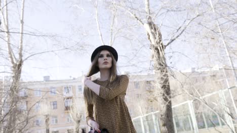 woman in a park