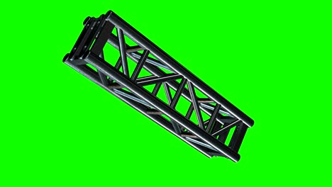 steel truss girder element. 3d render. available in 4k and hd video render footage.