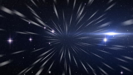 animación de senderos de luz blanca que se mueven en un bucle sin costuras