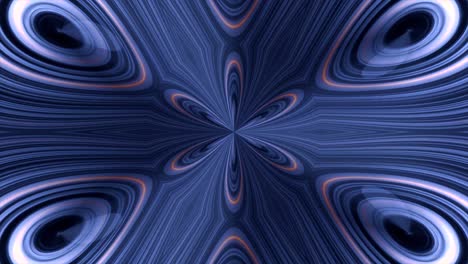 Abstract Blue Floral Pattern