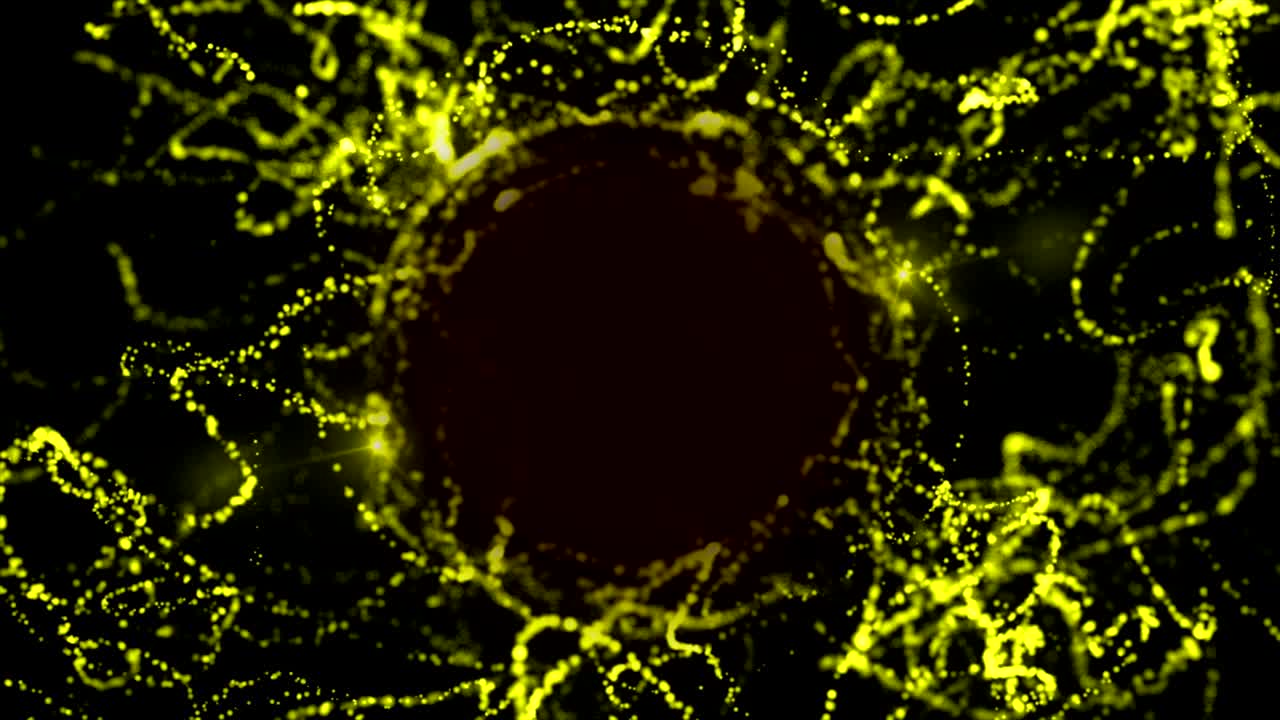 пустые кольца частиц, анимация