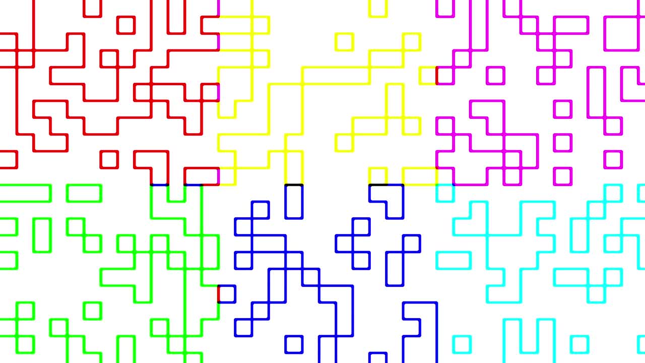 señal de ruido digital multicolor