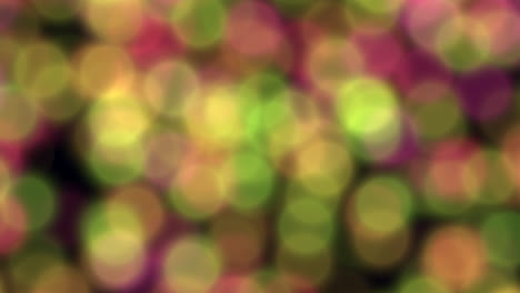volando grandes bokeh de moda y brillos en el gradiente negro