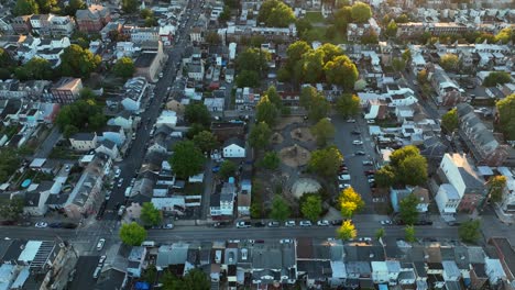 Centro-De-La-Ciudad-Urbana-En-Estados-Unidos