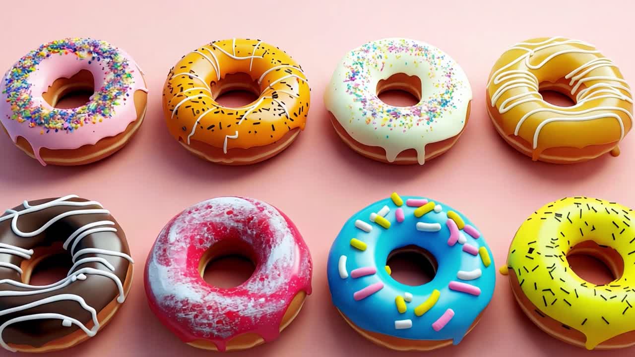 Colorful and Delicious Donuts