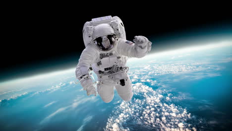 astronaut in outer space