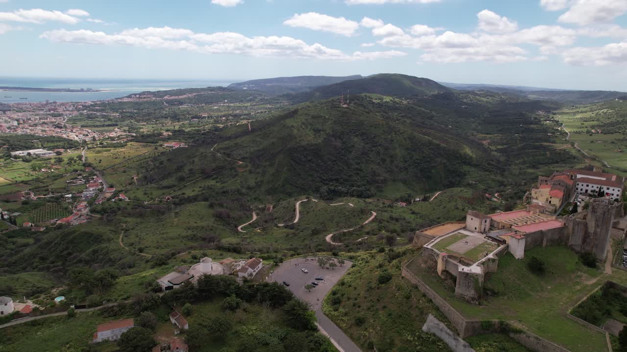 Portogallo, Città di Palmela Veduta Aerea 01