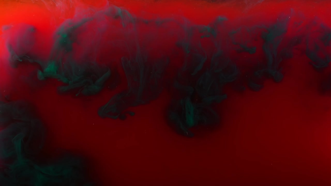 Abstract forms. Mixing of paints