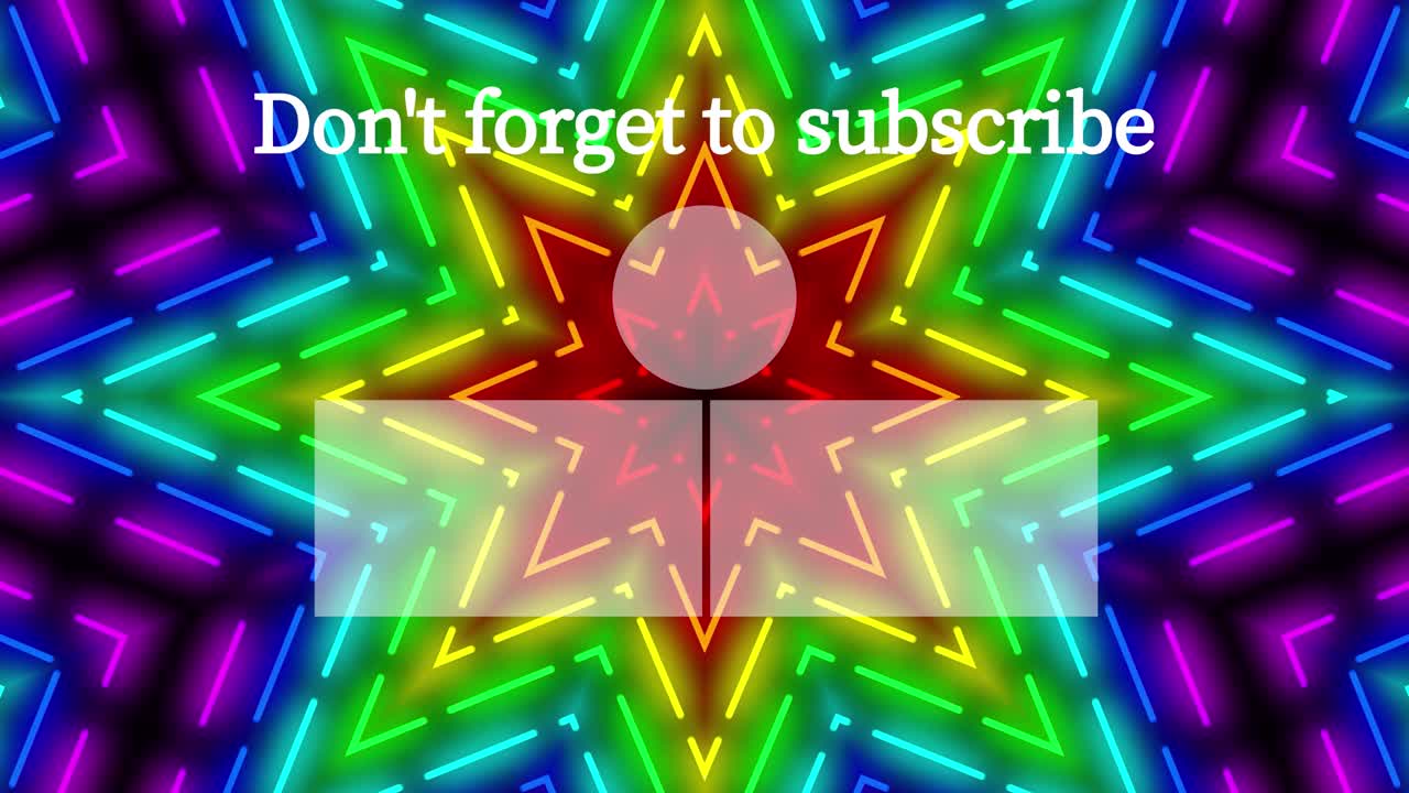 네온 표지판 패턴 엔드 카드 엔딩 스크린 모션 그래픽