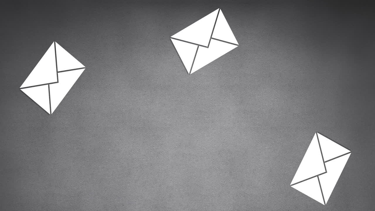 mensajes de correo electrónico cayendo 4k