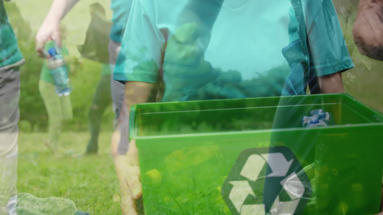 reciclaje en el jardín 4k