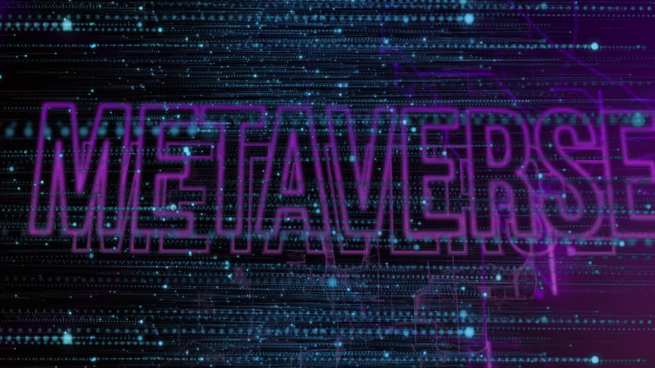 Animation of metaverse text and data processing