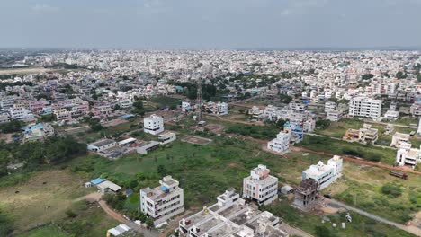 aerial view of a city in india