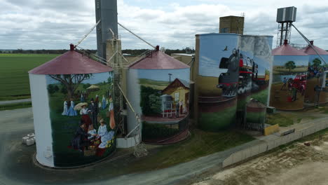 Colbinabbin-Silo-Kunst-Drohne-Schwenkdrohne