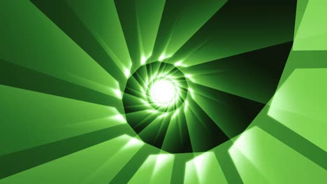 fondo de túnel animado en espiral verde con bucle infinito