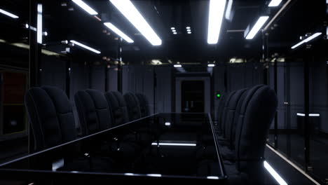 futuristic office and communication network center