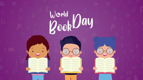 world book day celebration with little kids reading