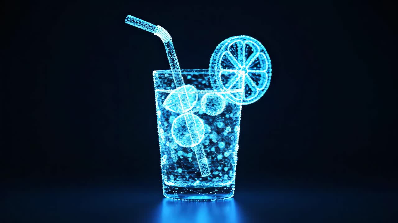 Abstract Neon Cocktail