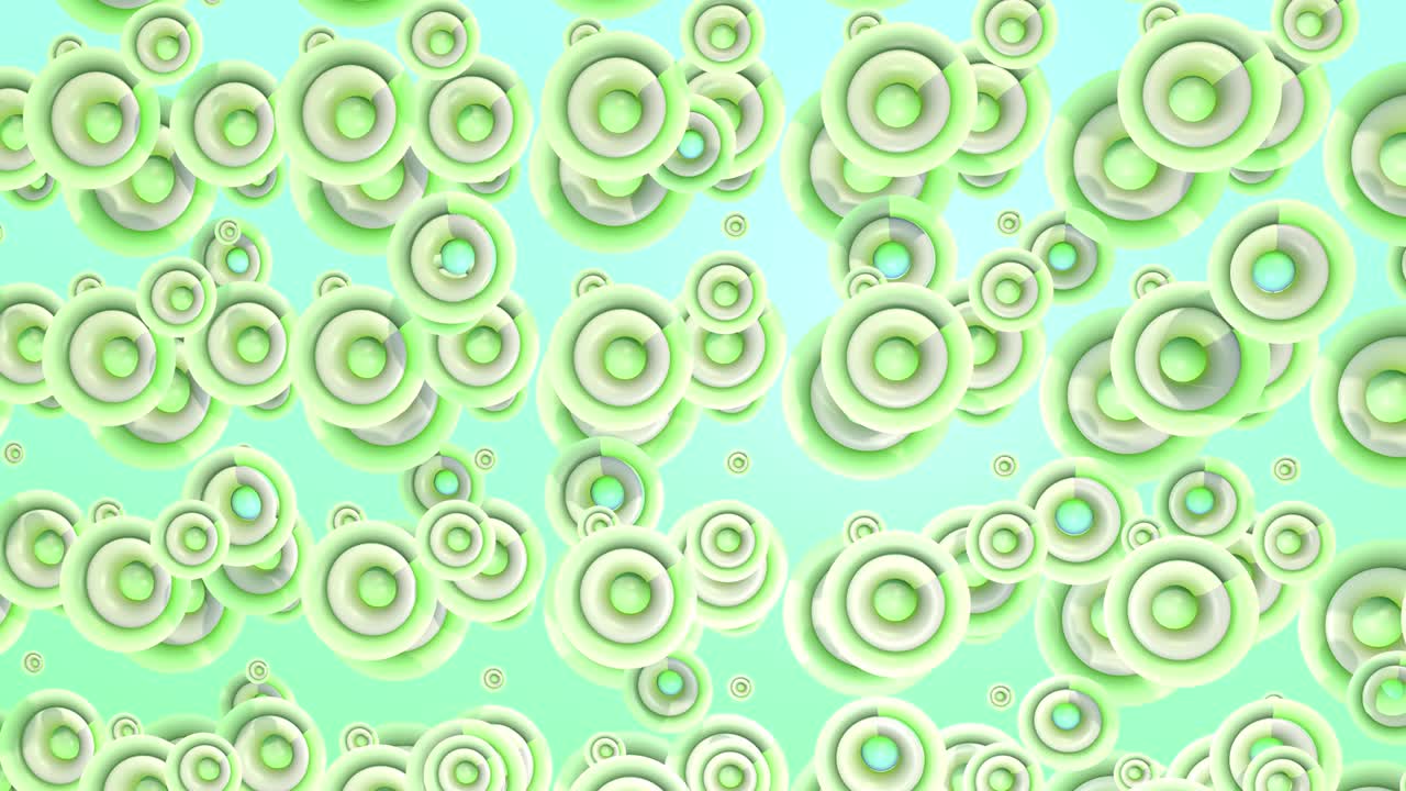 추상적인 애니메이션, 요소의 동적 회전의 배경, 3d 렌더링