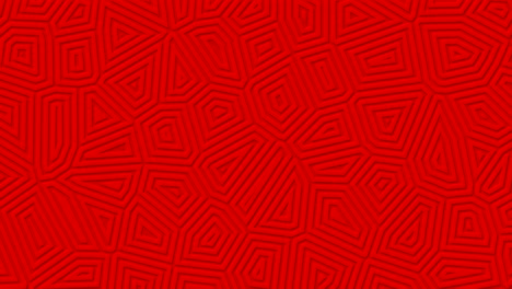 Red looped festive animation background. Abstract geometric moving shapes for bright sale banner.